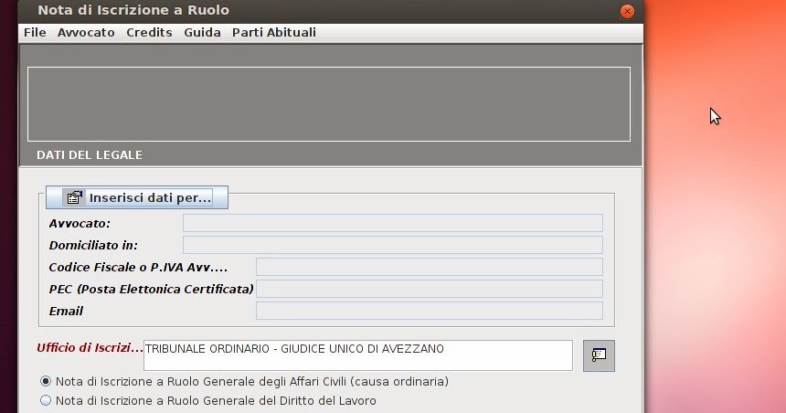 SCARICA EASY NOTA ISCRIZIONE A RUOLO